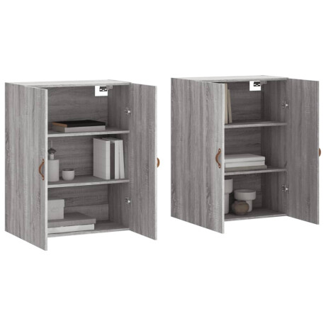 vidaXL Hangkasten 2 st 69,5x34x90 cm grijs sonoma eikenkleurig afbeelding3 - 1