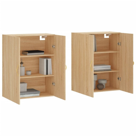 vidaXL Hangkasten 2 st 69,5x34x90 cm sonoma eikenkleurig afbeelding3 - 1