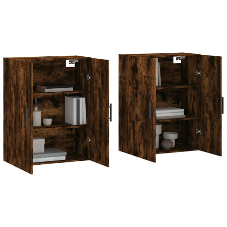 vidaXL Hangkasten 2 st 69,5x34x90 cm gerookt eikenkleurig afbeelding3 - 1
