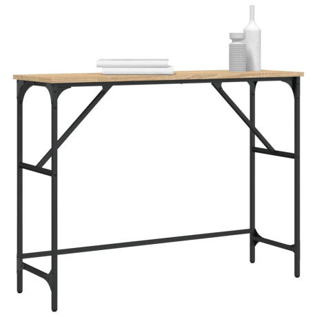 vidaXL Wandtafel 100x32x75 cm bewerkt hout sonoma eikenkleurig afbeelding3 - 1