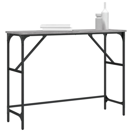 vidaXL Wandtafel 100x32x75 cm bewerkt hout grijs sonoma eikenkleurig afbeelding3 - 1