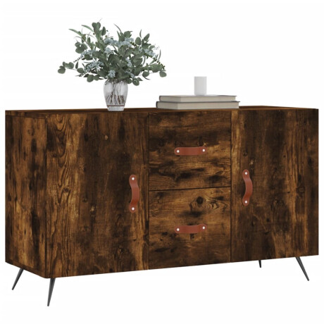 vidaXL Dressoir 100x36x60 cm bewerkt hout gerookt eikenkleurig afbeelding3 - 1