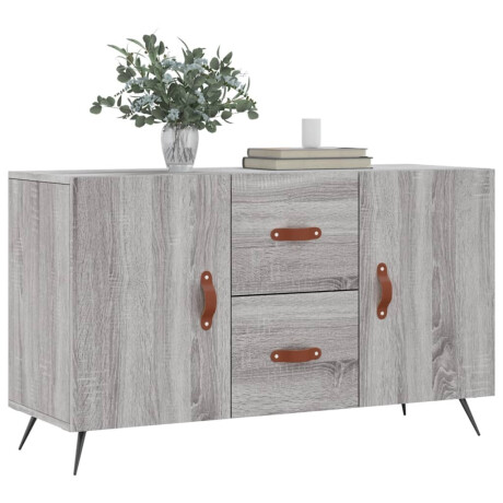 vidaXL Dressoir 100x36x60 cm bewerkt hout grijs sonoma eikenkleurig afbeelding3 - 1