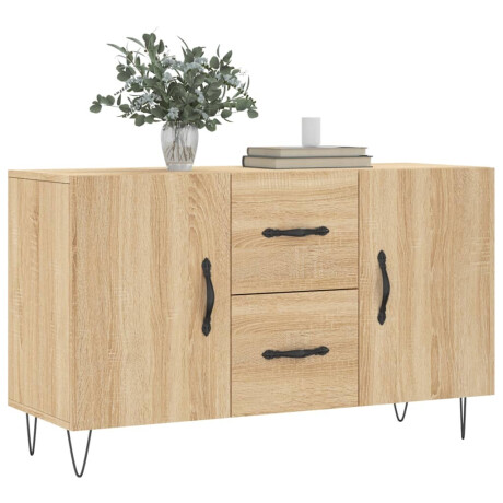 vidaXL Dressoir 100x36x60 cm bewerkt hout sonoma eikenkleurig afbeelding3 - 1
