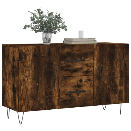 vidaXL Dressoir 100x36x60 cm bewerkt hout gerookt eikenkleurig afbeelding3 - 1