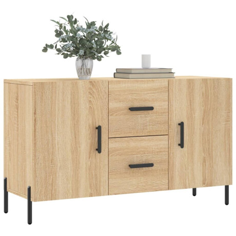 vidaXL Dressoir 100x36x60 cm bewerkt hout sonoma eikenkleurig afbeelding3 - 1
