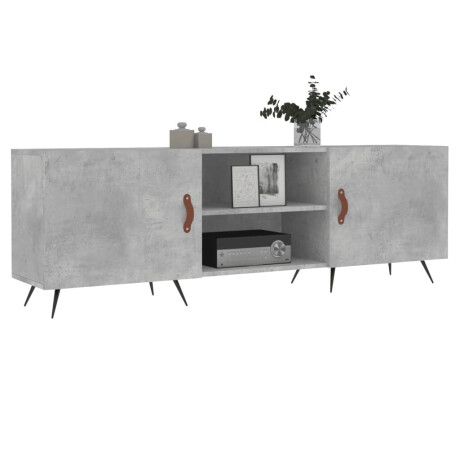 vidaXL Tv-meubel 150x30x50 cm bewerkt hout betongrijs afbeelding3 - 1
