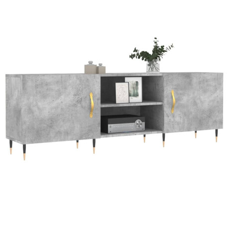 vidaXL Tv-meubel 150x30x50 cm bewerkt hout betongrijs afbeelding3 - 1
