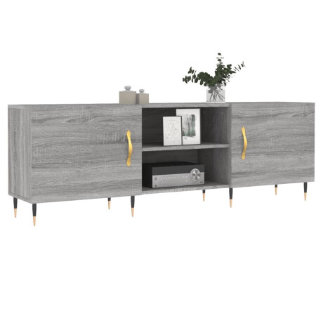 vidaXL Tv-meubel 150x30x50 cm bewerkt hout grijs sonoma eikenkleurig afbeelding3 - 1