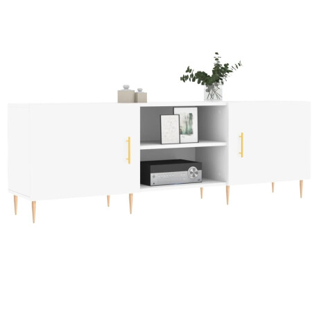 vidaXL Tv-meubel 150x30x50 cm bewerkt hout wit afbeelding3 - 1