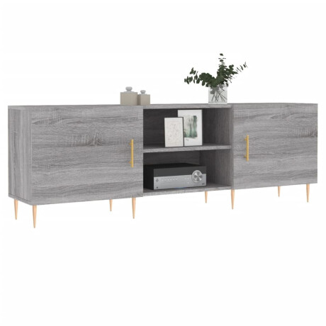 vidaXL Tv-meubel 150x30x50 cm bewerkt hout grijs sonoma eikenkleurig afbeelding3 - 1