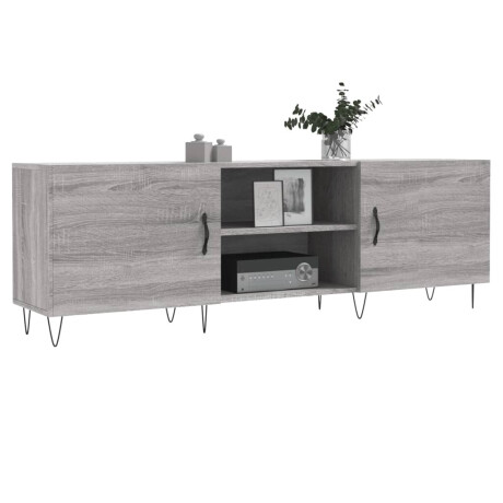 vidaXL Tv-meubel 150x30x50 cm bewerkt hout grijs sonoma eikenkleurig afbeelding3 - 1