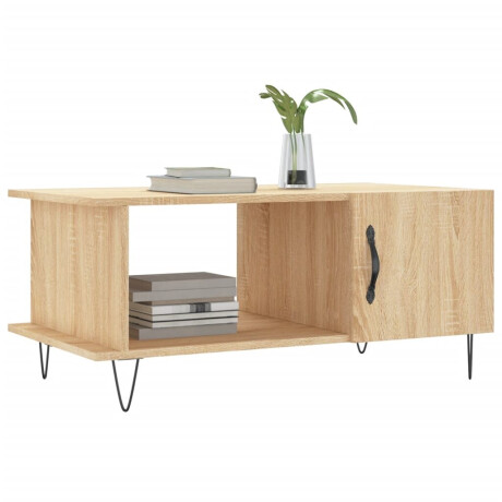 vidaXL Salontafel 90x50x40 cm bewerkt hout sonoma eikenkleurig afbeelding3 - 1