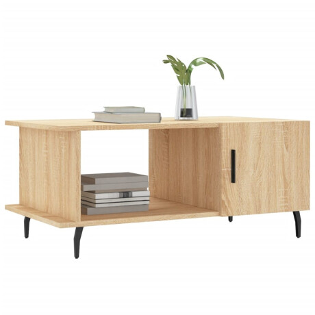 vidaXL Salontafel 90x50x40 cm bewerkt hout sonoma eikenkleurig afbeelding3 - 1