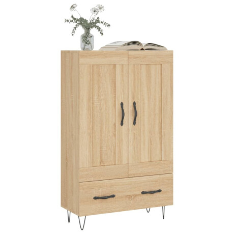 vidaXL Hoge kast 69,5x31x115 cm bewerkt hout sonoma eikenkleurig afbeelding3 - 1