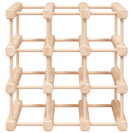 vidaXL Wijnrek voor 12 flessen 36x23x36 cm massief grenenhout afbeelding3 - 1
