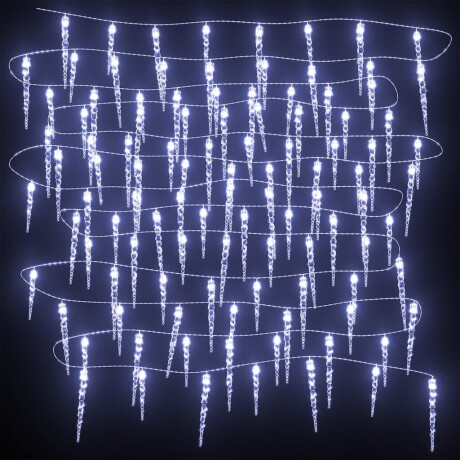 vidaXL Kerst IJspegellamp 200 LED's Koud Wit 20 m Acryl PVC afbeelding3 - 1