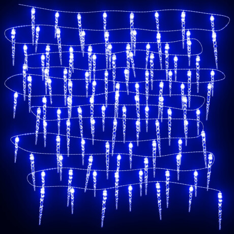 vidaXL Kerstverlichting ijspegels 200 blauwe LED's 20 m acryl PVC afbeelding3 - 1