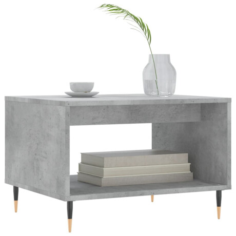 vidaXL Salontafel 60x50x40 cm bewerkt hout betongrijs afbeelding3 - 1