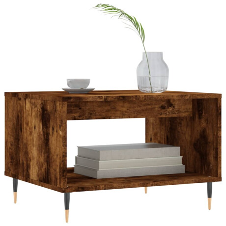 vidaXL Salontafel 60x50x40 cm bewerkt hout gerookt eikenkleurig afbeelding3 - 1