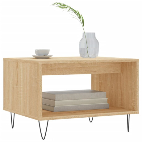 vidaXL Salontafel 60x50x40 cm bewerkt hout sonoma eikenkleurig afbeelding3 - 1