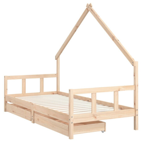 vidaXL Kinderbedframe 90x200 cm massief grenenhout afbeelding3 - 1