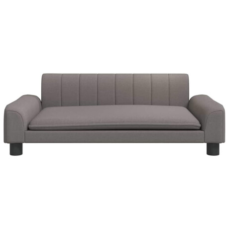 vidaXL Kinderbank 90x53x30 cm stof taupe afbeelding3 - 1