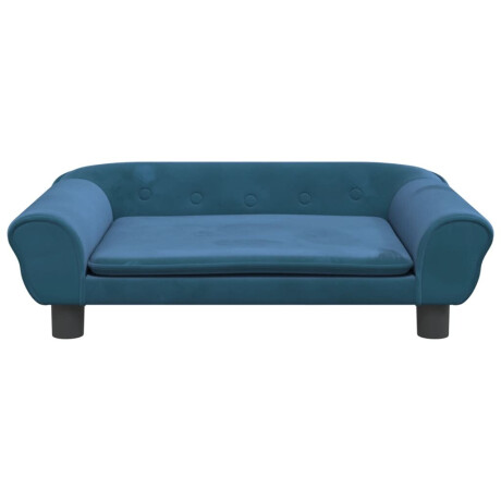 vidaXL Kinderbank 70x45x26 cm fluweel blauw afbeelding3 - 1