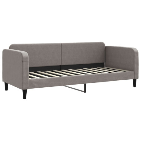 vidaXL Slaapbank met matras 80x200 cm stof taupe afbeelding3 - 1