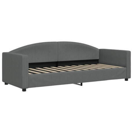 vidaXL Slaapbank met matras 80x200 cm stof donkergrijs afbeelding3 - 1