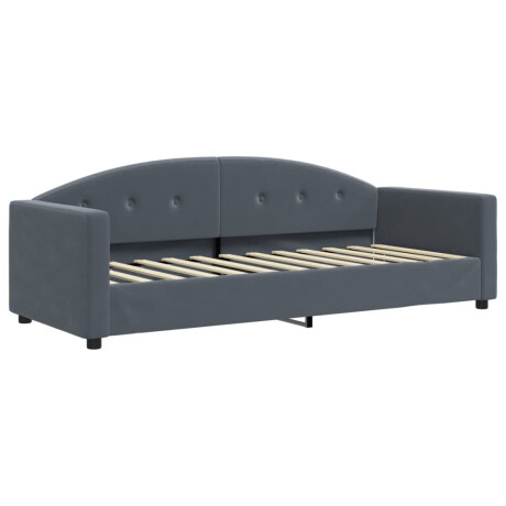 vidaXL Slaapbank met matras 80x200 cm fluweel donkergrijs afbeelding3 - 1