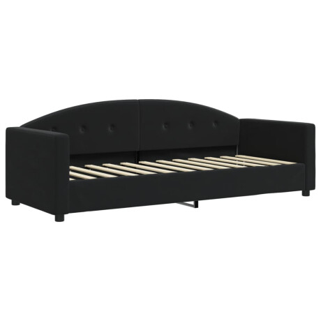 vidaXL Slaapbank met matras 80x200 cm fluweel zwart afbeelding3 - 1