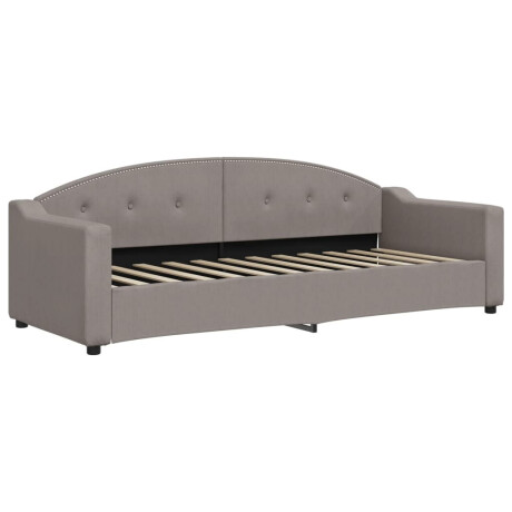 vidaXL Slaapbank met matras 80x200 cm stof taupe afbeelding3 - 1