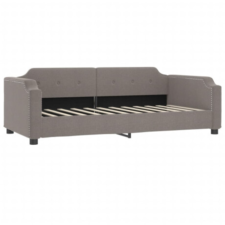 vidaXL Slaapbank met matras 80x200 cm stof taupe afbeelding3 - 1
