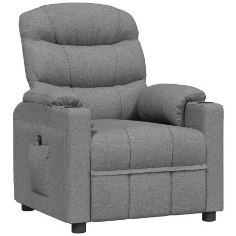 vidaXL Fauteuil elektrisch verstelbaar stof lichtgrijs afbeelding3 - 1