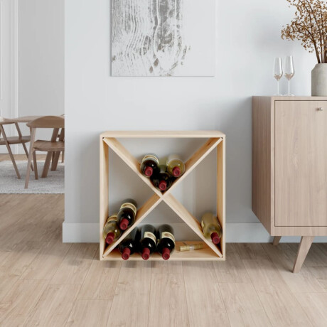 vidaXL Wijnkast 62x25x62 cm massief grenenhout afbeelding3 - 1