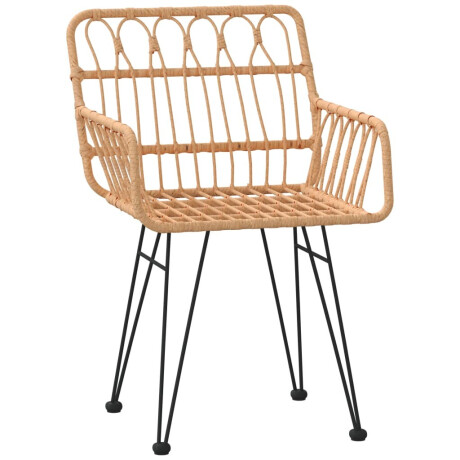 vidaXL Tuinstoelen 2 st met armleuning 56x64x80 cm PE-rattan afbeelding3 - 1
