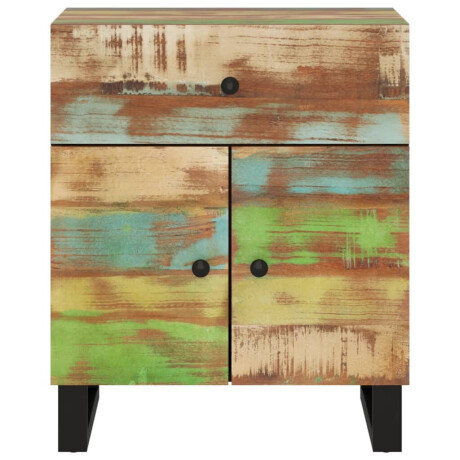 vidaXL Nachtkastje 50x33x60 cm massief gerecycled hout en bewerkt hout afbeelding3 - 1