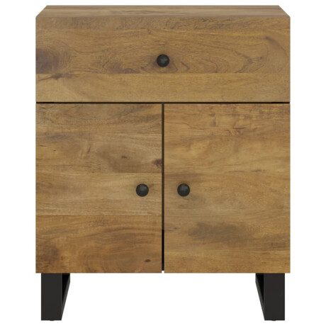 vidaXL Nachtkastjes 50x33x60 cm massief mangohout en bewerkt hout afbeelding3 - 1