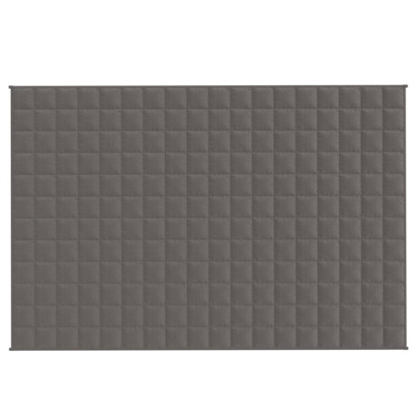 vidaXL Verzwaringsdeken 120x180 cm 9 kg stof grijs afbeelding3 - 1