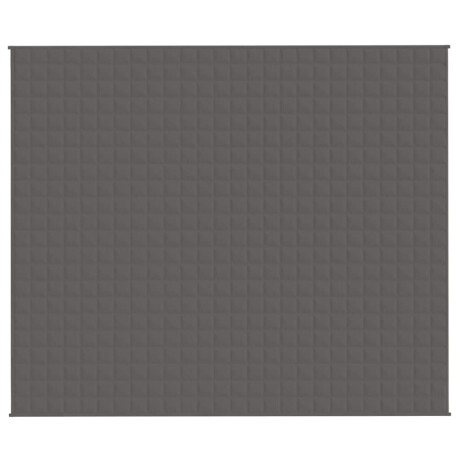 vidaXL Verzwaringsdeken 220x260 cm 11 kg stof grijs afbeelding3 - 1