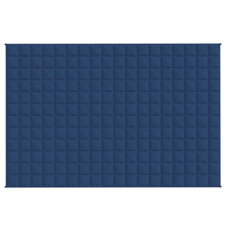 vidaXL Verzwaringsdeken 120x180 cm 9 kg stof blauw afbeelding3 - 1