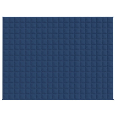 vidaXL Verzwaringsdeken 150x200 cm 11 kg stof blauw afbeelding3 - 1