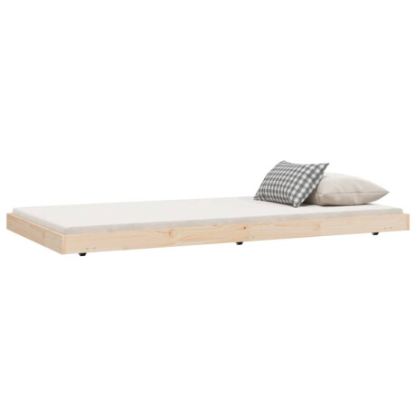 vidaXL Bedframe zonder matras massief grenenhout 100x200 cm afbeelding3 - 1