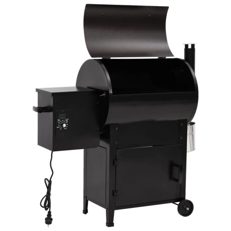 vidaXL Pelletbarbecue met schoorsteen 104 cm ijzer zwart afbeelding3 - 1