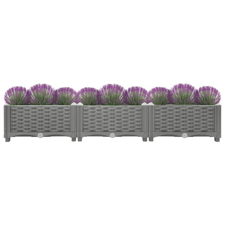 vidaXL Plantenbak verhoogd 120x40x23 cm polypropeen afbeelding3 - 1