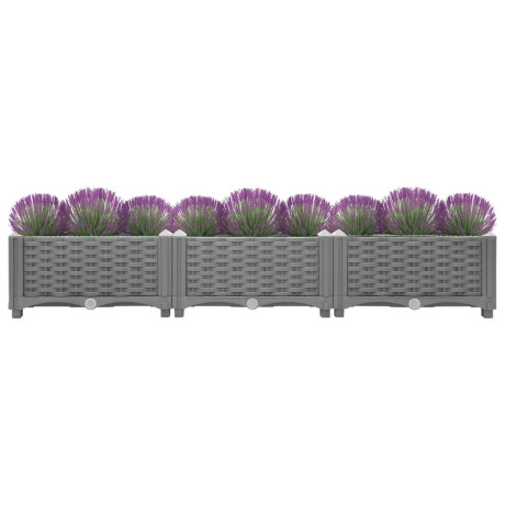 vidaXL Plantenbak verhoogd 120x40x23 cm polypropeen afbeelding3 - 1
