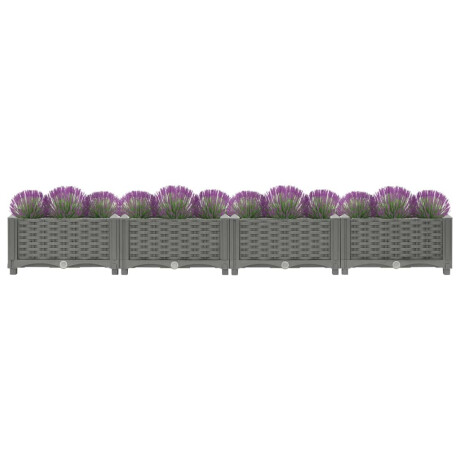 vidaXL Plantenbak verhoogd 160x40x23 cm polypropeen afbeelding3 - 1