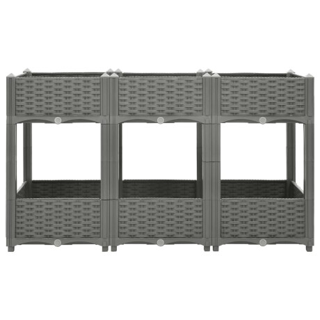 vidaXL Plantenbak verhoogd 120x40x71 cm polypropeen afbeelding3 - 1