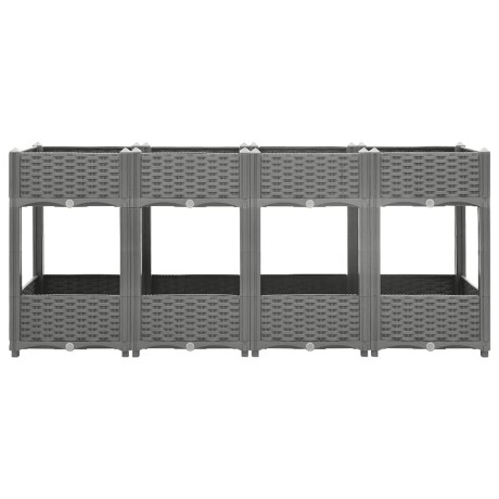 vidaXL Plantenbak verhoogd 160x40x71 cm polypropeen afbeelding3 - 1
